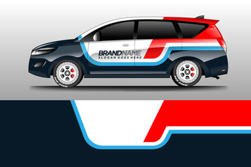 Wrap car racing designs vector . Background designs decal