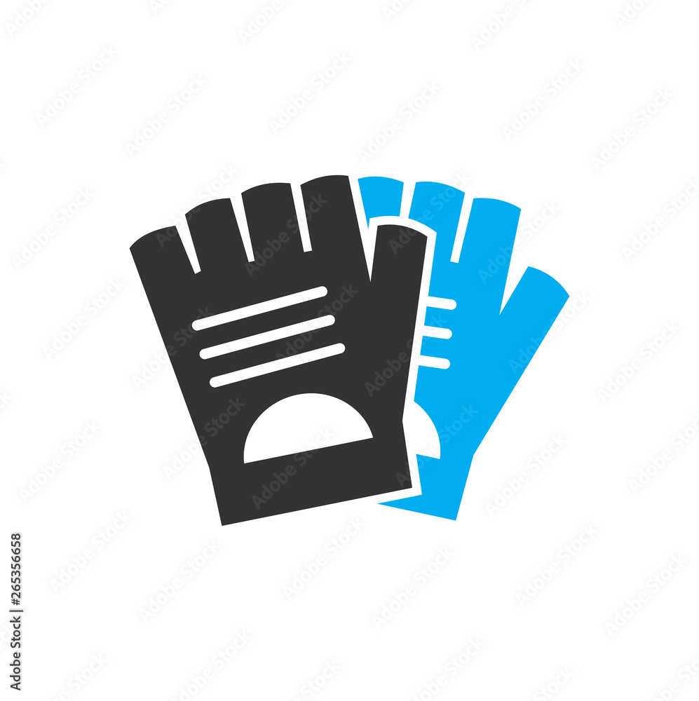 Poster bicycle gloves icon on background for graphic and web design. simple vector sign. internet concept s