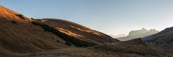 evening mountain panorama
