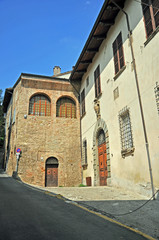 Forli, Castrocaro, medieval buildings in the village.