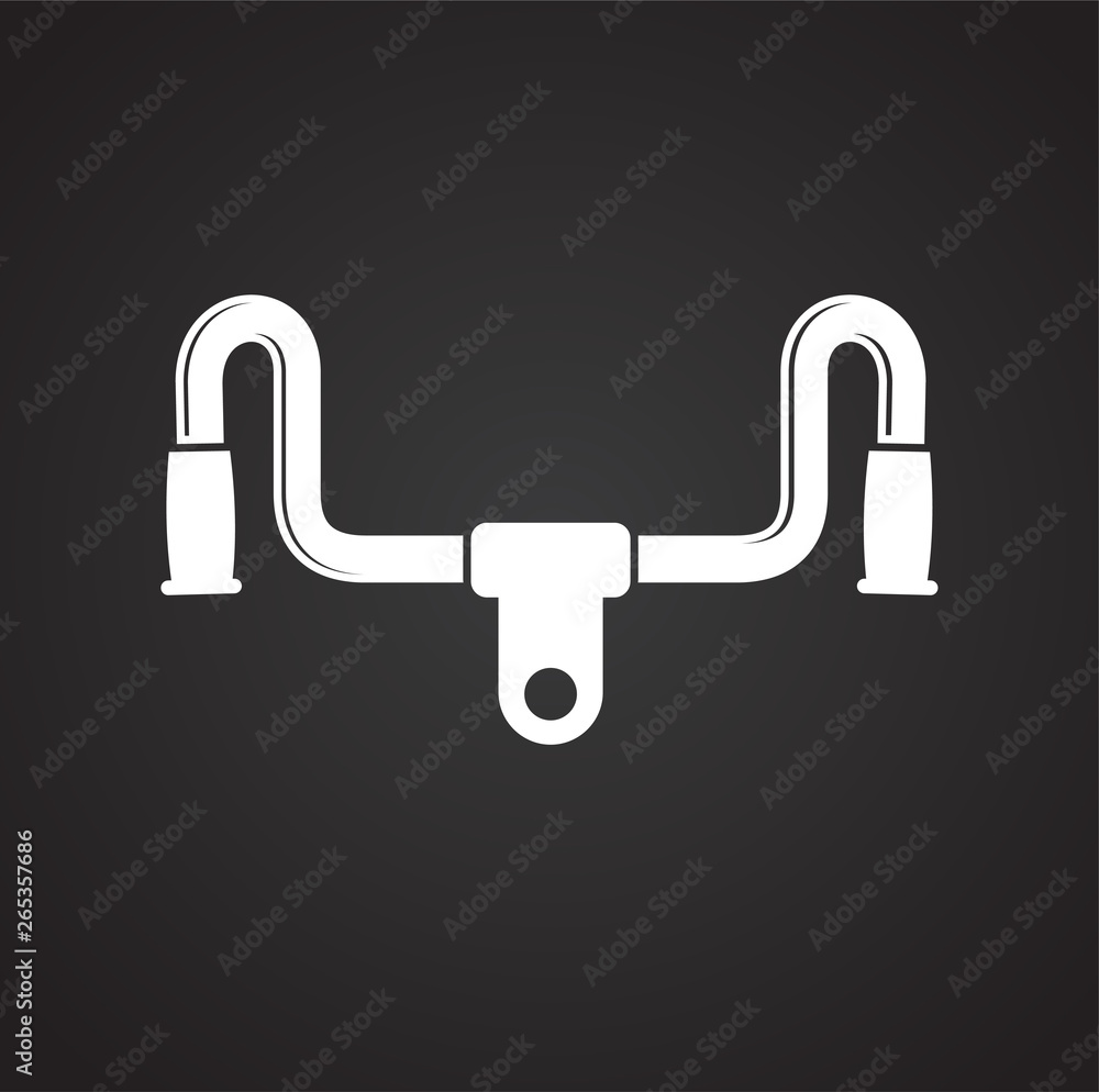 Poster bicycle bar icon on background for graphic and web design. simple vector sign. internet concept symb