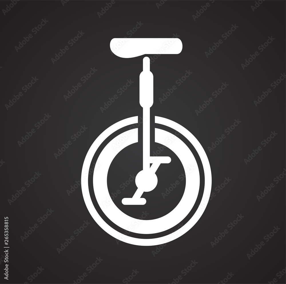 Poster bicycle icon on background for graphic and web design. simple vector sign. internet concept symbol f