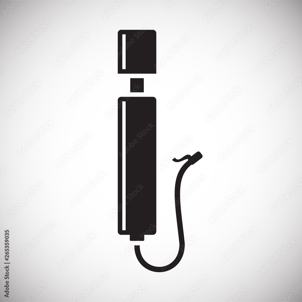 Poster bicycle pump icon on background for graphic and web design. simple vector sign. internet concept sym