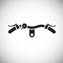 Bicycle bar icon on background for graphic and web design. Simple vector sign. Internet concept symbol for website button or mobile app.