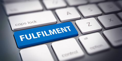 FULFILMENT Button Taste auf Computer Tastatur