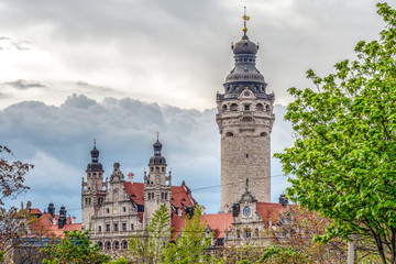 Fototapeta premium Neues Rathaus, Leipzig