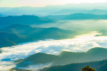 Fototapeta premium Mountain Wallpaper in Chiang Mai 