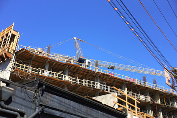 the image Construction crane build city