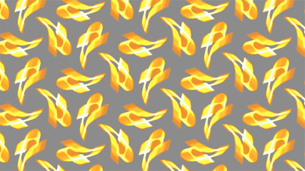 Ornate geometric pattern and artfully abstract multicolored background