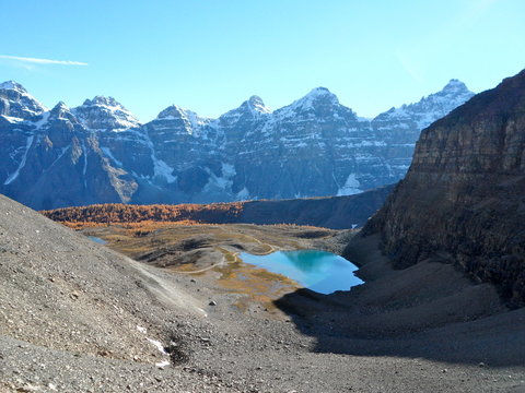 View from Sentinel Pass hike in fall