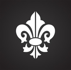 Shields and Heraldry related icon on background for graphic and web design. Simple vector sign. Internet concept symbol for website button or mobile app.