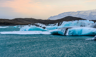 Jokulsarlon Glacier Lagoon. Southeast Iceland.
