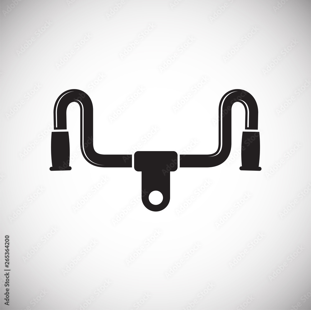 Poster bicycle bar icon on background for graphic and web design. simple vector sign. internet concept symb
