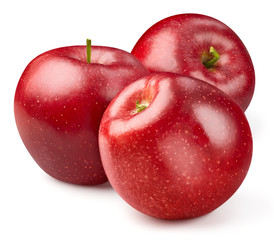 Red apple isolated on white