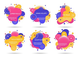 Simple colored futuristic shapes