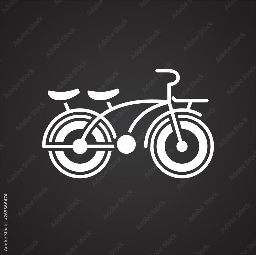 Poster bicycle related icon on background for graphic and web design. simple vector sign. internet concept 