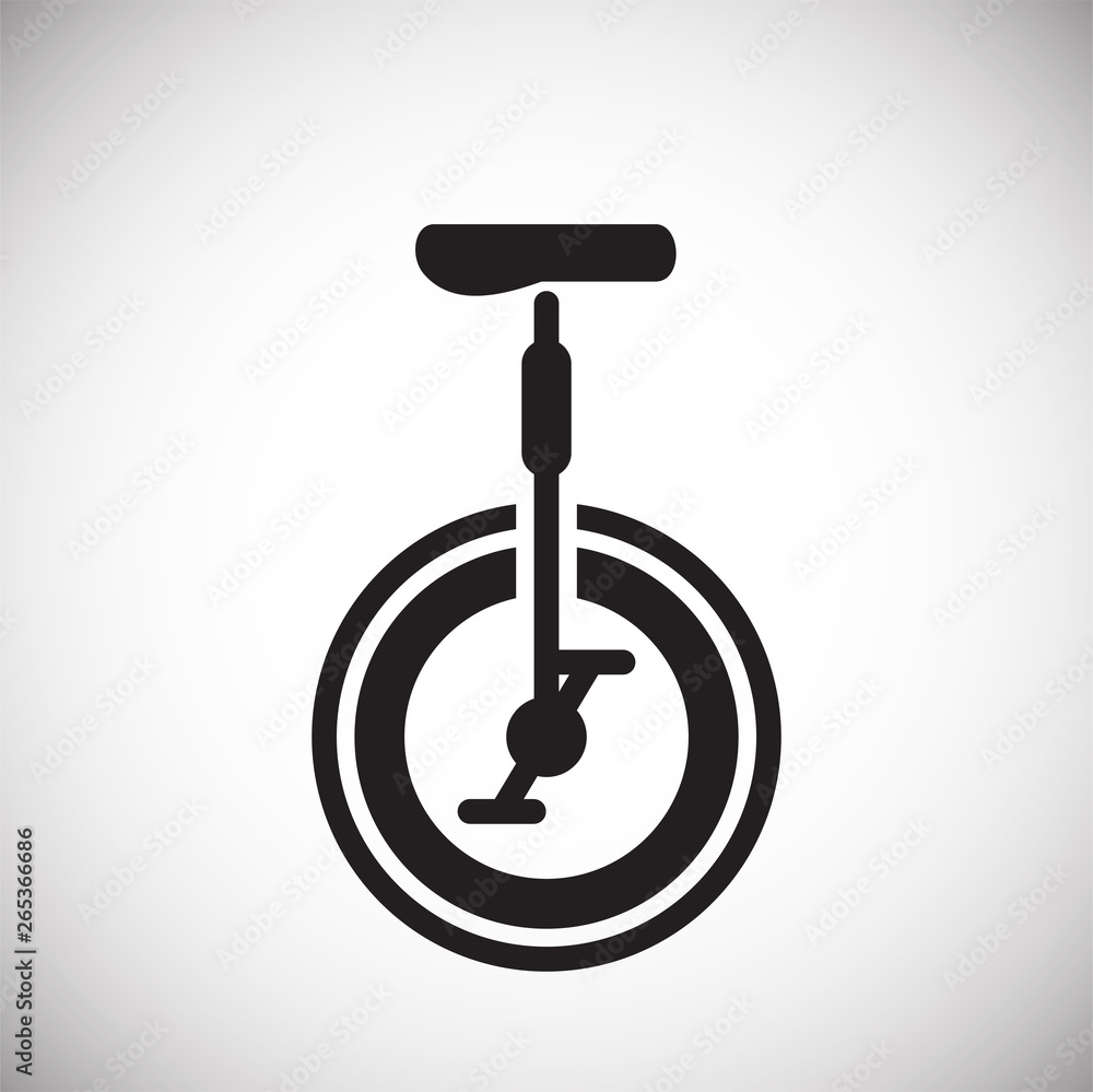 Poster bicycle icon on background for graphic and web design. simple vector sign. internet concept symbol f