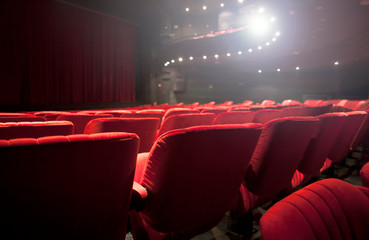 red seats at the theater