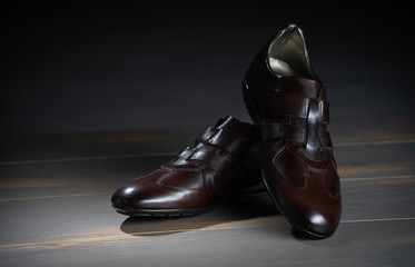 Brown crocodile shoes