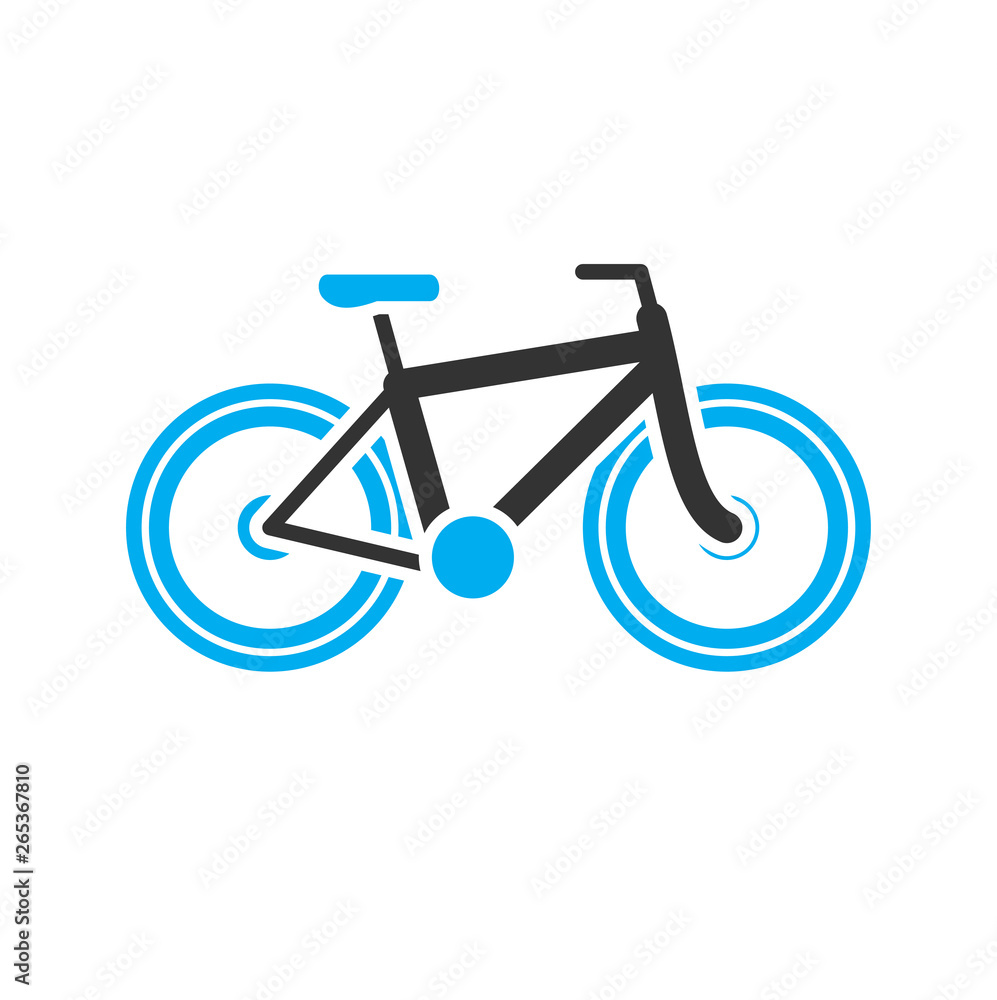 Poster bicycle icon on background for graphic and web design. simple vector sign. internet concept symbol f
