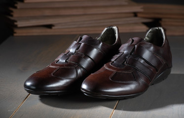 Brown crocodile shoes