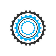 Bicycle star icon on background for graphic and web design. Simple vector sign. Internet concept symbol for website button or mobile app.