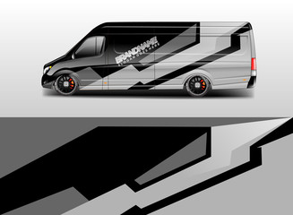 Van wrap design. Wrap, sticker and decal design for company. Vector format