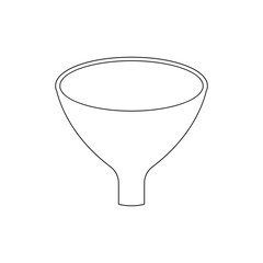 filter funnel outline icon. Signs and symbols can be used for web, logo, mobile app, UI, UX