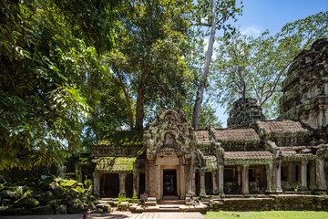 The breathtaking Ta Prohm temple at the Angkor Wat temple complex, Siem Reap, Cambodia