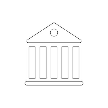 recommend clip art: government pantheon building outline icon. Signs and symbols can be used for web, logo, mobile app, UI, UX