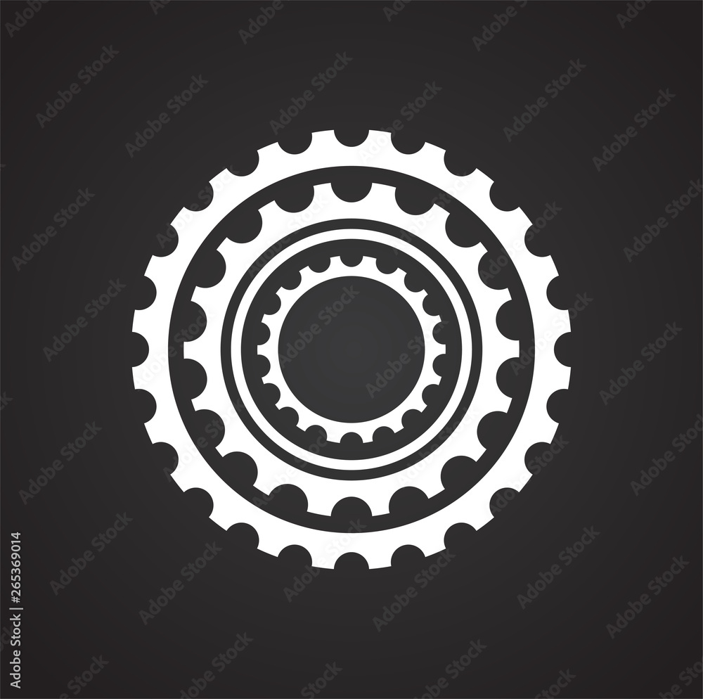 Poster bicycle star icon on background for graphic and web design. simple vector sign. internet concept sym