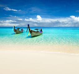 Fototapeta premium beach and tropical sea . nature background