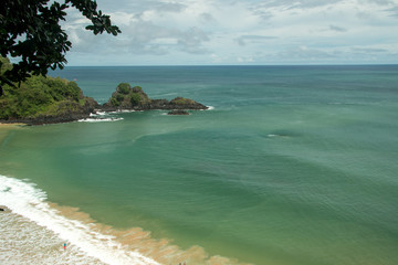 Beautiful View of Sancho Beach (Praia do Sancho) in Fernando de Noronha Brazil, in the State of...