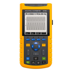 Digital oscilloscope, industrial scopemeter. 3D rendering © alexlmx