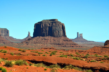 Monument Valley is a region of the Colorado Plateau characterized by a cluster of vast sandstone...