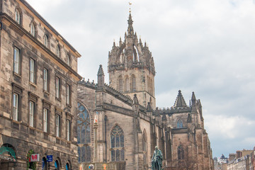 Fototapeta na wymiar St Giles' Cathedral High Kirk Church Edinburgh Scotland