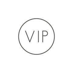 Vip vector icon. Element of simple icon for websites, web design, mobile app, info graphics. Thick line icon for website design and development