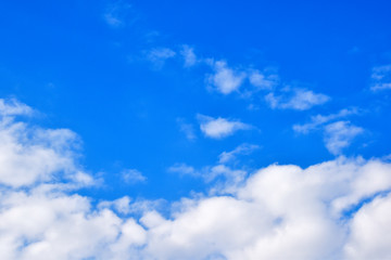 Naklejka na ściany i meble Blue sky and beautiful clouds