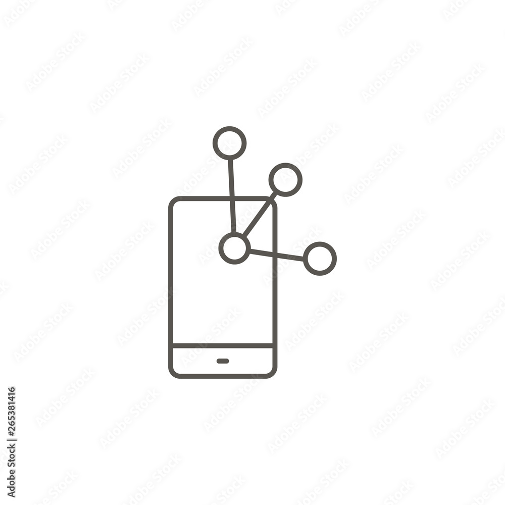 Poster media, network, mobile, profile vector icon. element of simple icon for websites, web design, mobile