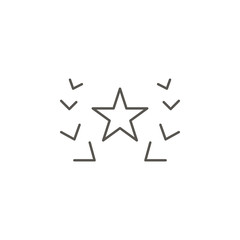 Star, award, head vector icon. Element of simple icon for websites, web design, mobile app, info graphics. Thick line icon for website design and development