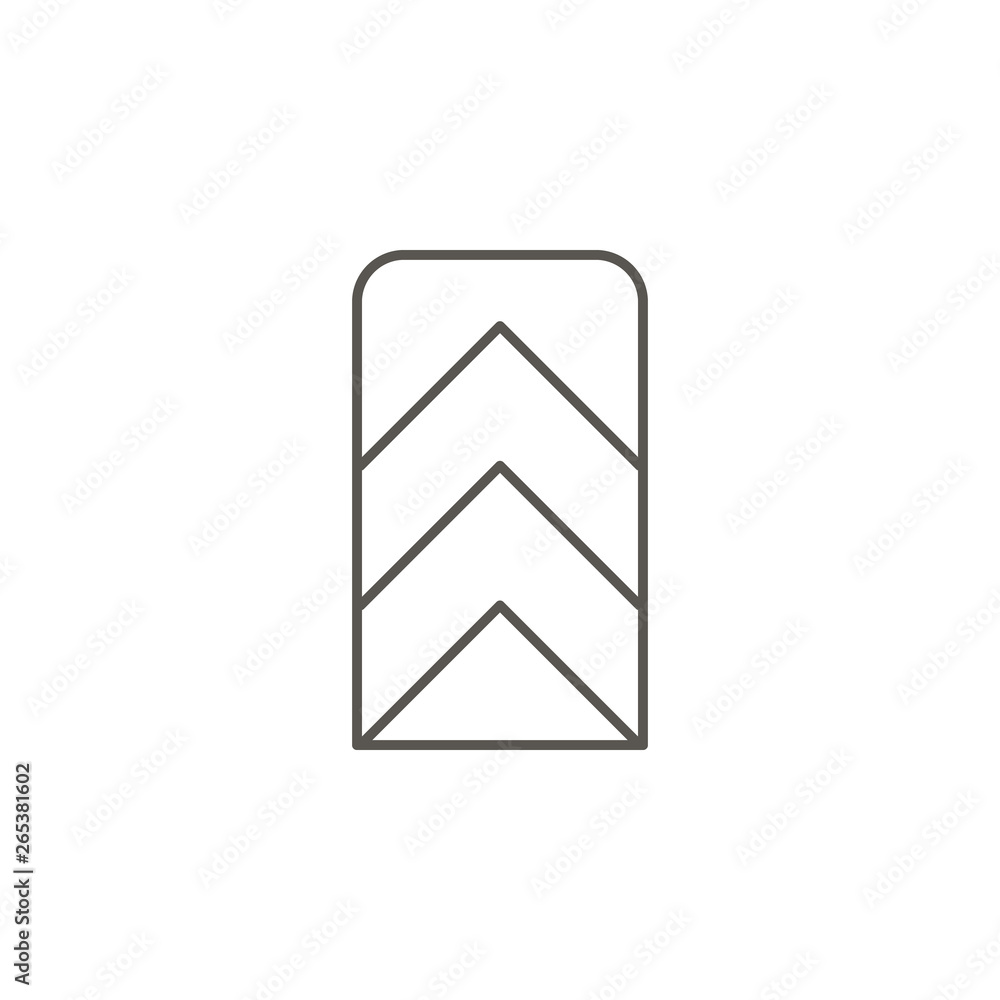 Poster award, badge, chevron vector icon. element of simple icon for websites, web design, mobile app, info