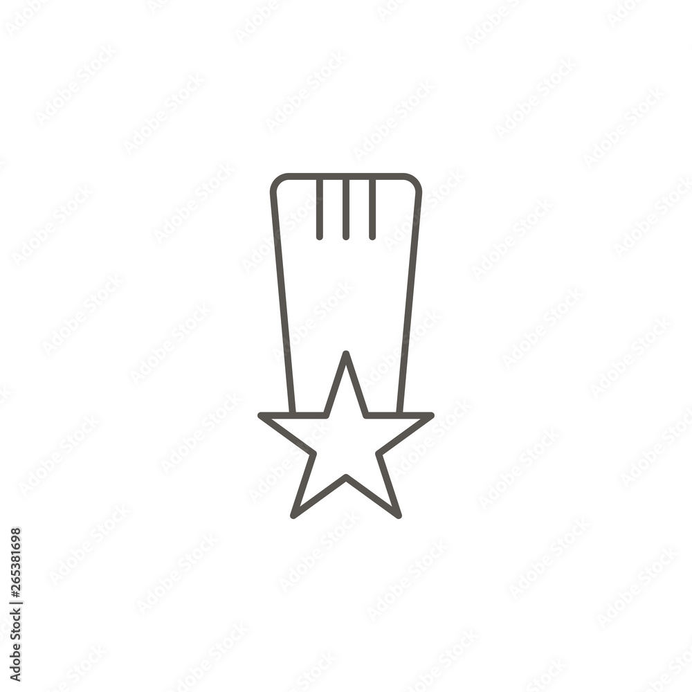 Poster medal, star vector icon. element of simple icon for websites, web design, mobile app, info graphics.