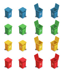 Separate Garbage Bins Set
