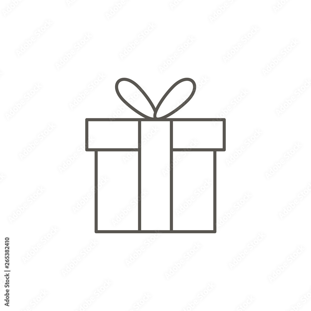 Poster present, box vector icon. element of simple icon for websites, web design, mobile app, info graphics