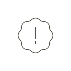 Alert, media, mood vector icon. Element of simple icon for websites, web design, mobile app, info graphics. Thick line icon for website design and development