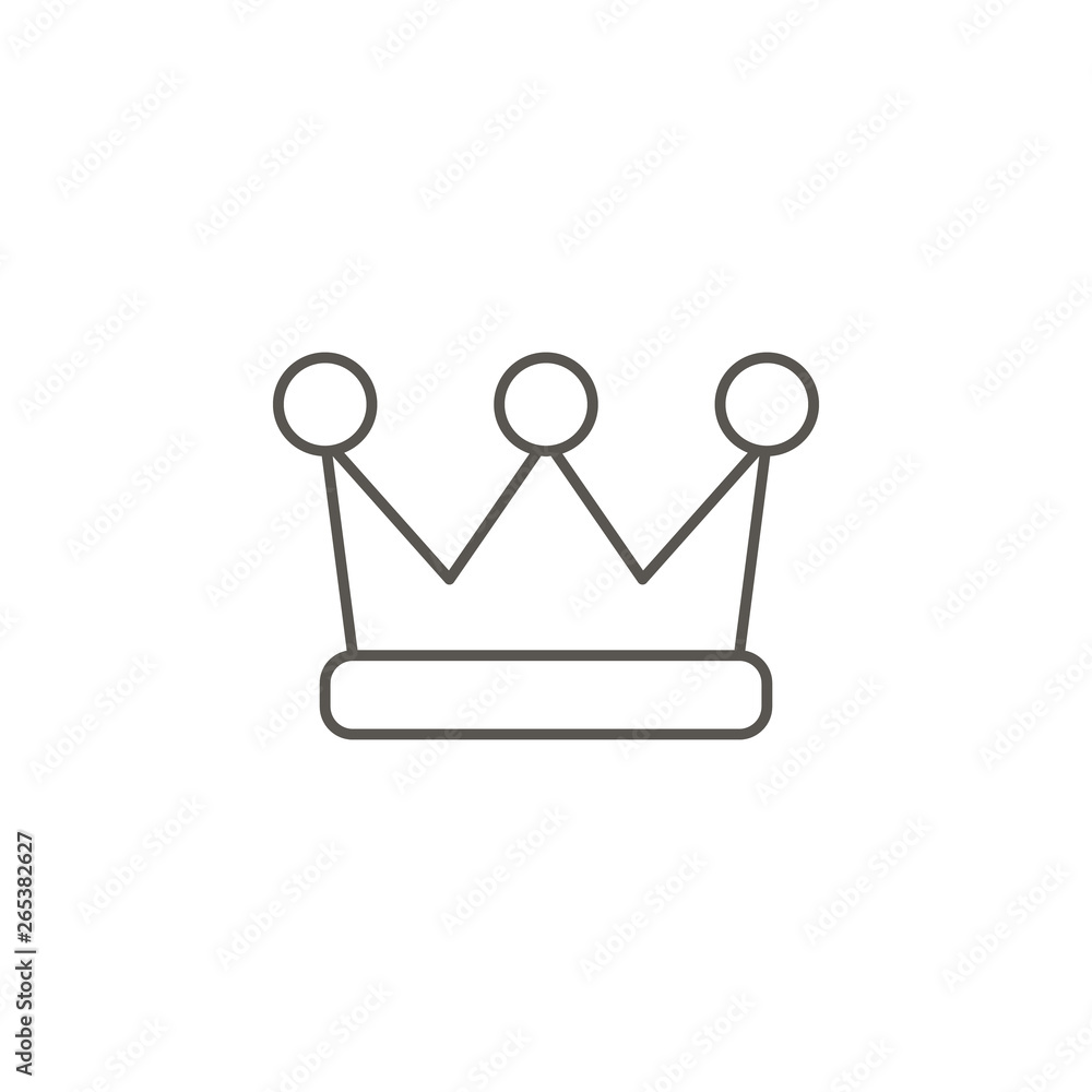 Poster crown vector icon. element of simple icon for websites, web design, mobile app, info graphics. thick