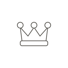 Crown vector icon. Element of simple icon for websites, web design, mobile app, info graphics. Thick line icon for website design and development