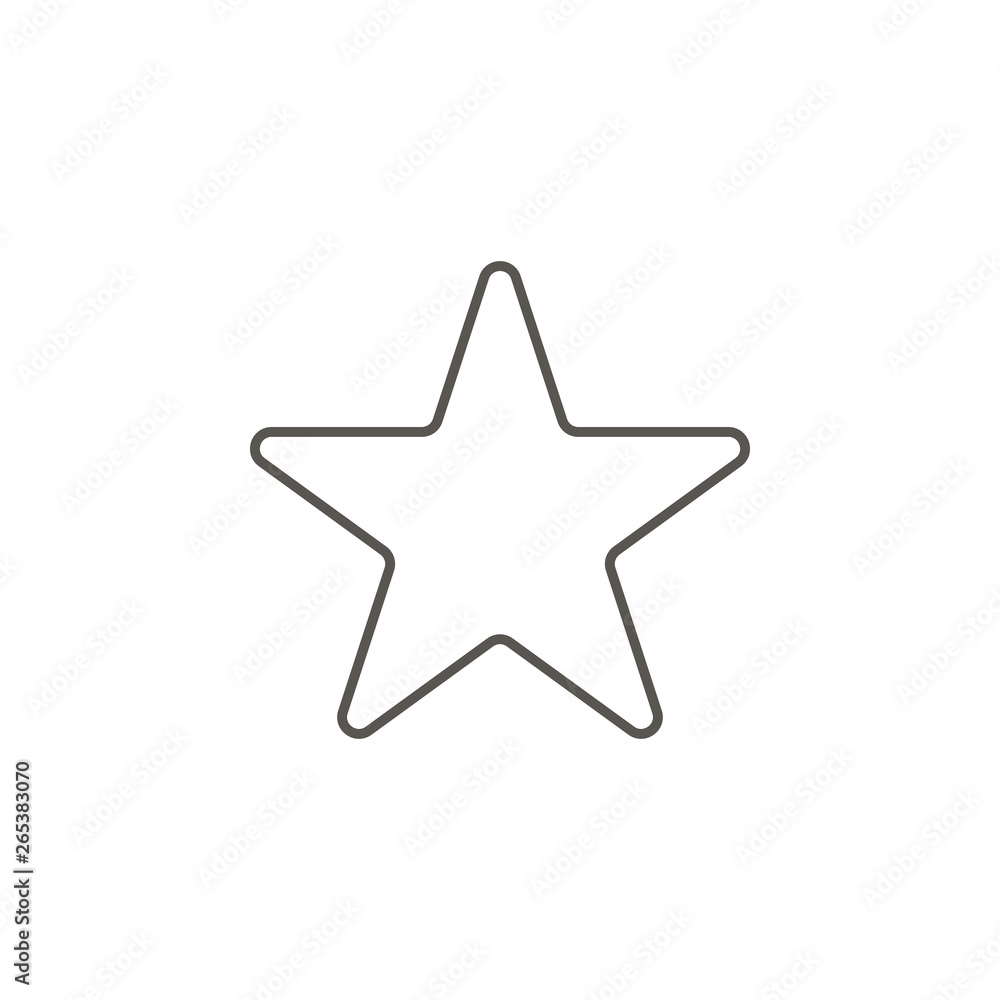 Aufkleber star vector icon. element of simple icon for websites, web design, mobile app, info graphics. thick 