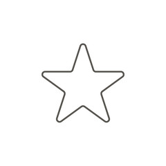 Star vector icon. Element of simple icon for websites, web design, mobile app, info graphics. Thick line icon for website design and development