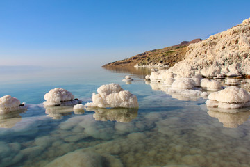 Dead Sea Natural Salt Crystals And Reflections 2